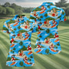 Maxcorners Funny Beach Surfer Jesus Hawaiian Golf Shirt, Golf Polo For Women, Printed Golf Shirt LM1507