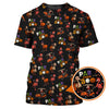 Maxcorners Funny Pattern Golf Shirt, Flamingo Golf Shirt, Halloween Golf Shirt For Golfer