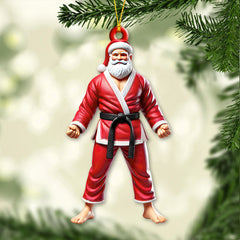 Maxcorners Custom Name Karate Christmas Ornament, Christmas Gift for Karate Lover 2D Flat LM2211