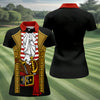 Maxcorners Pirate Captain Outfit Golf Shirt, Swashbuckler Costume Design, Golf Shirt For Women LM1507
