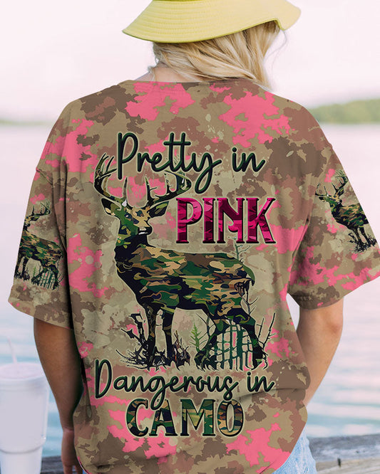 Maxcorners Dangerous In Camo Hunting Deer All Over Print LM1601