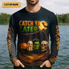 Maxcorners Catch Ya Later Fisherman Outfit, Long Sleeve Fishing Shirts, Mens Casual Shirts