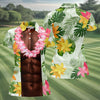 Maxcorners Dark Skin Tropical Muscle Chest Hawaiian Golf Polo Shirt, Ladies Golf Shirts, Golf Polo For Women LM1507