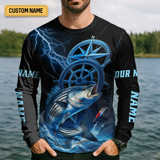 Maxcorners We Came We Saw We Conquered, Casting Fish, SPF Shirt, Custom Fishing Shirt, Men Long Sleeve Shirt