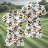 Maxcorners Bigfoot Hot Dog Beach Hawaiian Shirt, Women’s Golf Polo, Golf Tops For Women, Women’s Golf Apparel LM1507