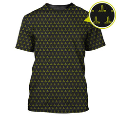 Maxcorners Cactus Pattern Golf Shirt, Funny Golf Polos , Crazy Golf Shirts For Men