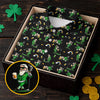 Maxcorners St Patrick's Day Leprechaun Character Golf And Beer Black Golf Shirt, Fun Golf Shirts For Men, Polo For Men