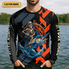 Maxcorners Life's Better With A Rod In Hand SPF Shirts, Marlin Fishing Shirts For Men, Funny Fisherman Gift