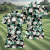 Maxcorners Irish Camo St. Patrick’s Day Shamrock Golf Shirt, Women's Golf Tops, Ladies Golf Polos