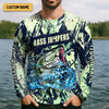 Maxcorners Bass Jumpers Fishing Shirts, I Jerk It Every Chance I Get, SPF Long Sleeve Shirts, Fishing Shirts For Men