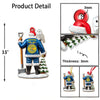 Maxcorners Custom Name FFA Ornament, Santa Farmer Christmas Ornament50 2D Flat LM2111