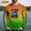 Maxcorners Crappie Mood Green Yellow Orange Fishing UPF Shirts, Funny Fishing Shirt, Gift For Fisherman
