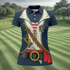 Maxcorners Funny Pirate Costume Hawaiian Golf Shirt, Women's Golf Tops, Ladies Golf Shirts LM1507