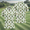 Maxcorners Funny Leprechaun Golf And Beer Shamrocks St Patrick's Day Golf Shirt, Golf Tops For Men, Polo For Men