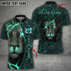 Maxcorners Lion Magma Pattern Bowling Jersey Multicolor Option Customized Name, Team Name 3D Polo Shirt