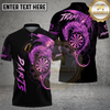 Maxcorners Darts Shirt Golden Dragon Dynamic Fire Effect Multioptions Personalized Name, Team Name 3D Shirt (4 Colors)