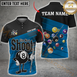 Maxcorners Funny Billiards 8-Ball Multicolor Personalized 3D Shirt, Give Me a Shoot” Design Shirts