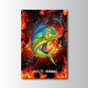 Maxcorners Mahi Mahi Fishing Inferno Motion Splash Design Personalized Name 3D Poster