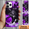 Maxcorners Bowling Fire Wolf Strike Ball Multicolor Personalized Name 3D Phone Case