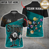 Maxcorners Funny Billiards 8-Ball Multicolor Personalized 3D Shirt, Give Me a Shoot” Design Shirts