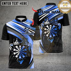 Maxcorners Golden Dartboard Darts Sport Jersey Pattern Multicolor Customized Name, Team Name 3D Shirts