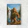 Maxcorners Rainbow Trout Fishing Bigfoot Mountain Stream Style Personalized Name 3D Poster