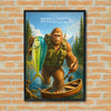 Maxcorners Mahi Mahi Fishing Bigfoot River Adventure Style Personalized Name 3D Poster