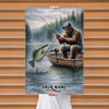 Maxcorners Crappie Fishing Bigfoot Classic Lake Moment Style Personalized Name 3D Poster