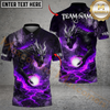 Maxcorners Golf Lava Dragon Power Design Personalized Name, Team Name 3D Shirt (4 Colors)