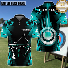 Maxcorners Cyber Strike Archery Personalized Name 3D Shirt