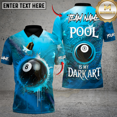 Maxcorners 8 Ball Wizard Billiards Multicolor Customized Name, Team Name 3D Shirt