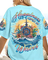 Maxcorners Happiness Comes In Waves Compass All Over Print LM2101