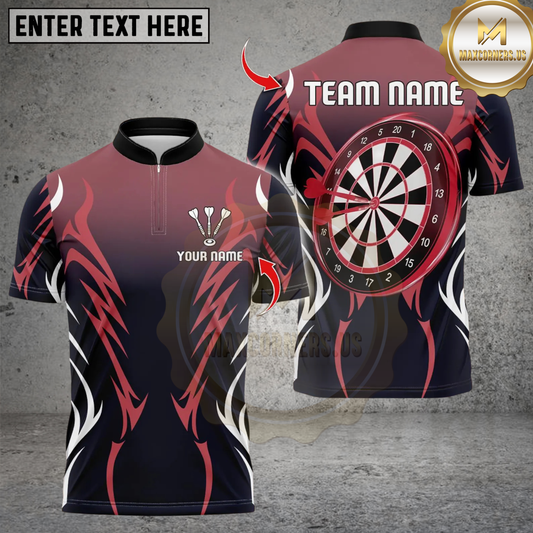 Maxcorners Trend Cool Colorful Dart Design Multicolor Customized Name, Team Name 3D Shirt