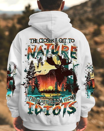 Maxcorners The Closer I Get To Nature Hunting Moose All Over Print LM1501