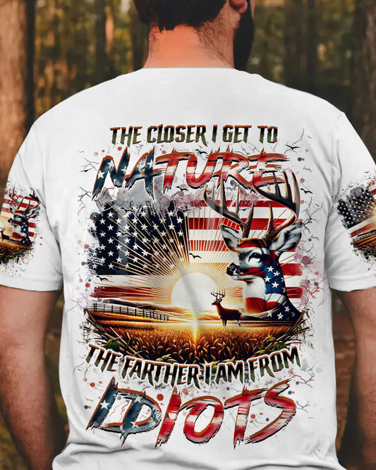 Maxcorners The Closer I Get To Nature Deer Hunting All Over Print LM2101