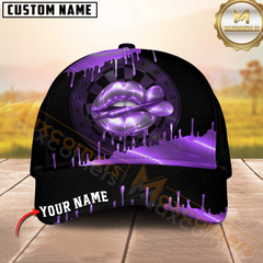 Maxcorners Darts Neon Holographic Lips Dartboard Multicolor Option Personalized Name 3D Cap