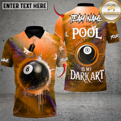 Maxcorners 8 Ball Wizard Billiards Multicolor Customized Name, Team Name 3D Shirt