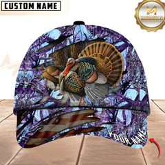 Maxcorners Hunting Turkey Camouflage Multicolor Personalized Name 3D Cap