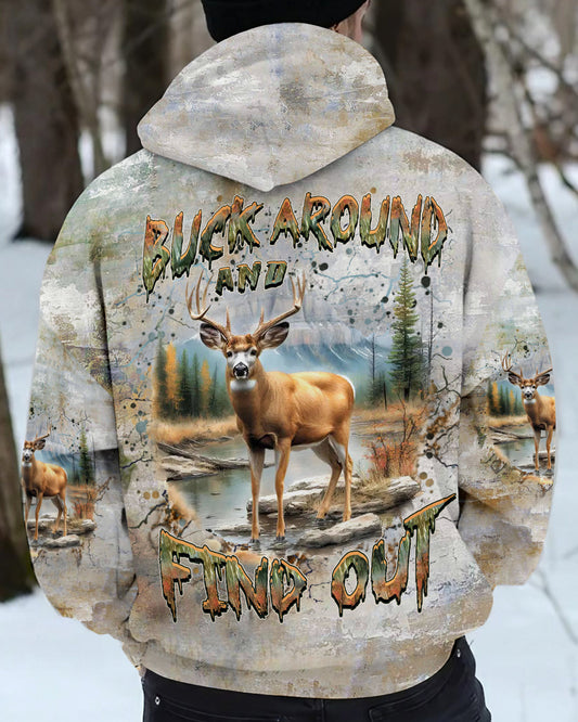 Maxcorners Buck Around And Find Out Hunting Deer All Over Print LM1601