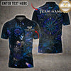 Maxcorners Darts Gothic Rose Profile Ornate Dartboard Multiple Options Personalized Name, Team Name 3D Shirt
