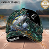 Maxcorners Fishing Lure Scale Pattern Personalized Name 3D Cap (12 Fish Species)