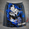 Maxcorners Darts Fierce White Wolf Red Claw Dartboard Personalized 3D Skirts With Shorts