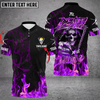 Maxcorners Ball 9 Skull Fire Till Death Do Us Billiard Jersey Multicolor Options Personalized Name, Team Name 3D Polo Shirt