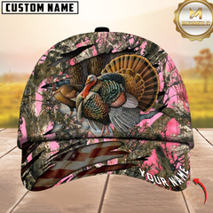 Maxcorners Hunting Turkey Camouflage Multicolor Personalized Name 3D Cap