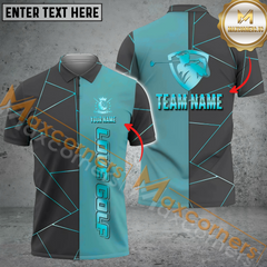 Maxcorners Golf Lover Multicolor Option Customized Name, Team Name 3D Polo Shirt