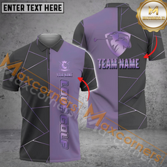 Maxcorners Golf Lover Multicolor Option Customized Name, Team Name 3D Polo Shirt