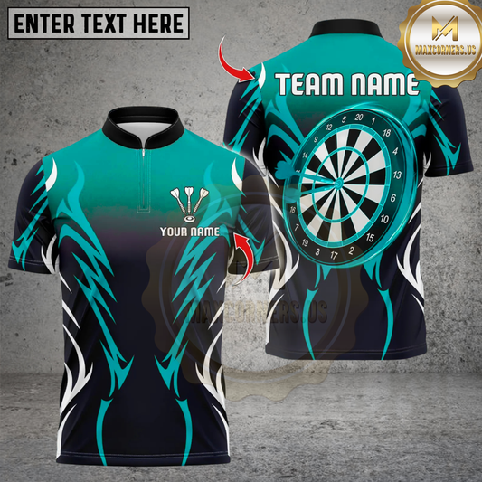 Maxcorners Trend Cool Colorful Dart Design Multicolor Customized Name, Team Name 3D Shirt