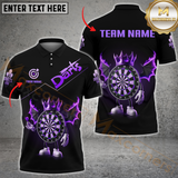 Maxcorners Funny Digital Darts Jersey Multicolor Option Customized Name, Team Name 3D Polo Shirt
