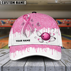 Maxcorners Bowling Awereness Edition Multicolor Personalized Name 3D Cap