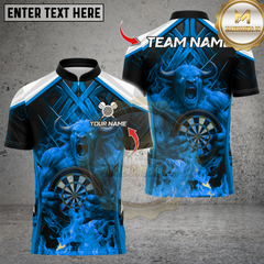 Maxcorners Darts Demon Fire Style Multicolor Customized Name, Team Name 3D Shirts